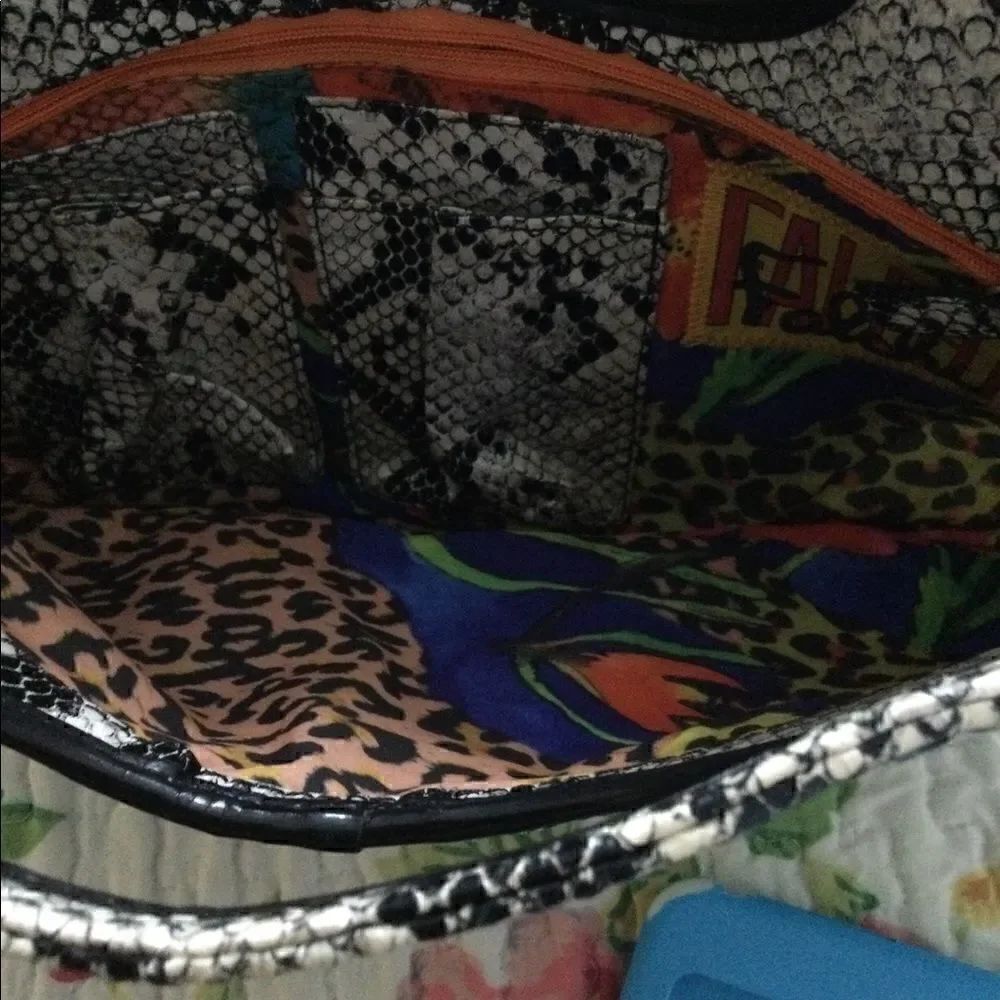 Carlos Falci clutch python look, vegan - Picture 4 of 4